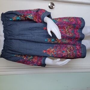 Blu Heaven  Embroidered Dress